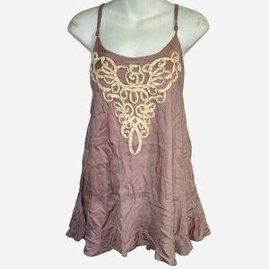 DownEast Brown and Cream Blouse